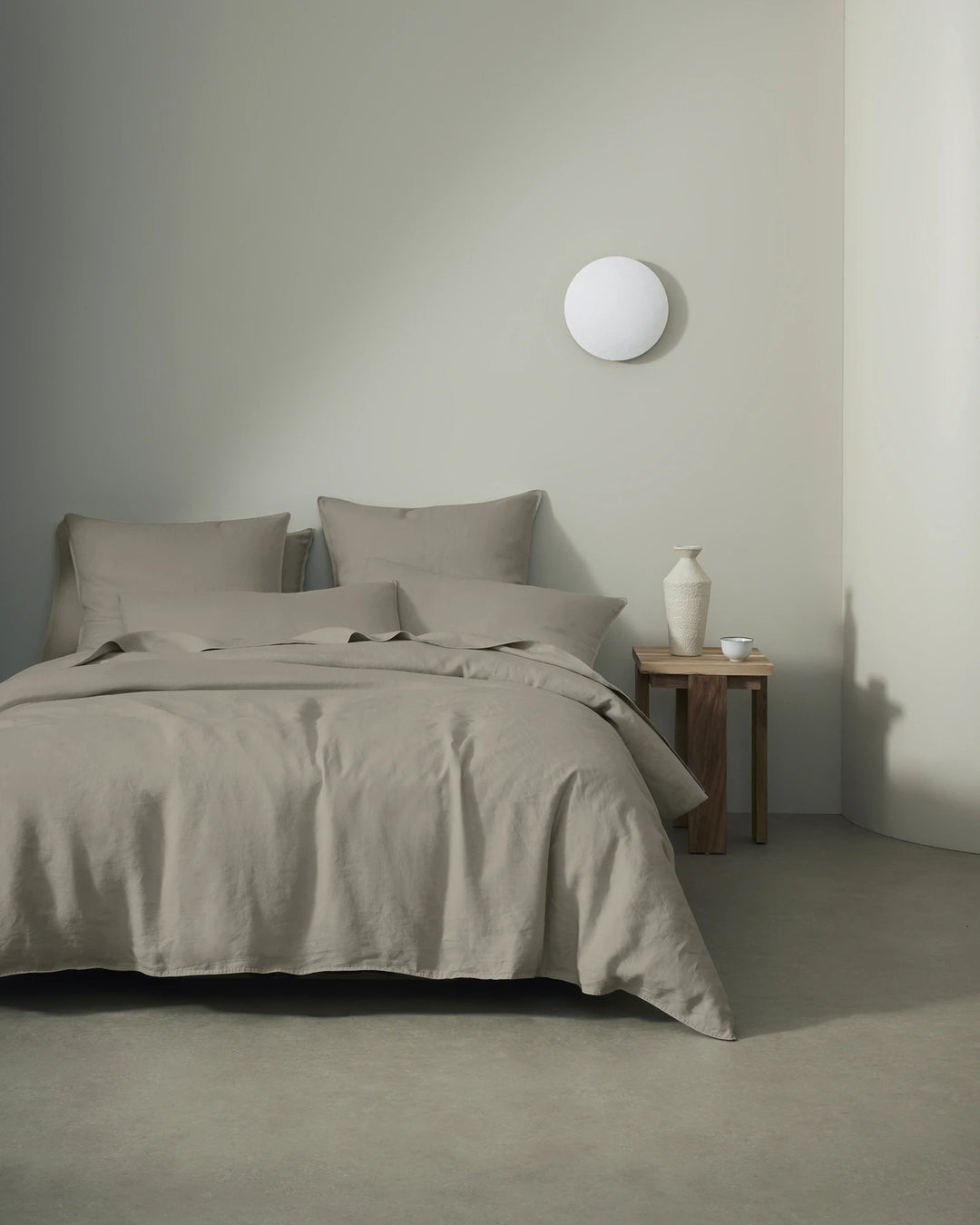 Ravello Fitted Sheet Pebble