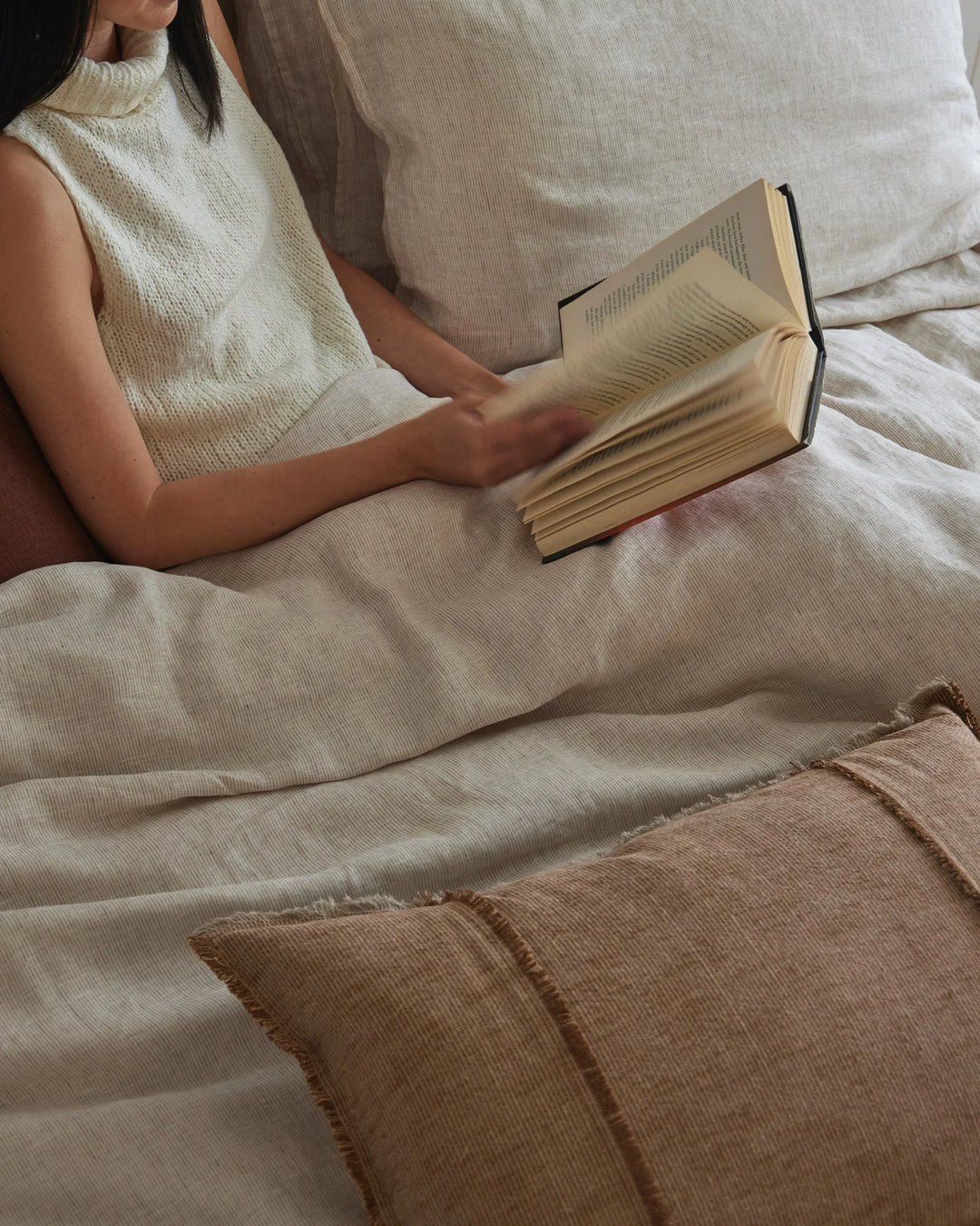 Sova Flat Sheet Savanna Pinstripe
