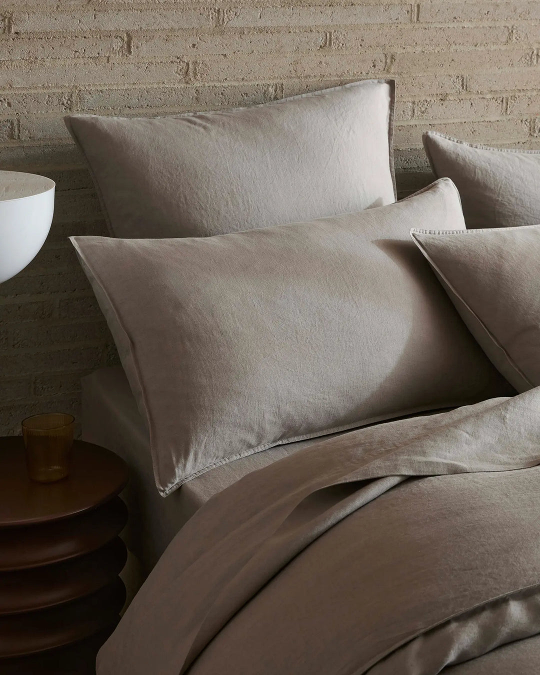 Ravello Pillowcase Set Pebble