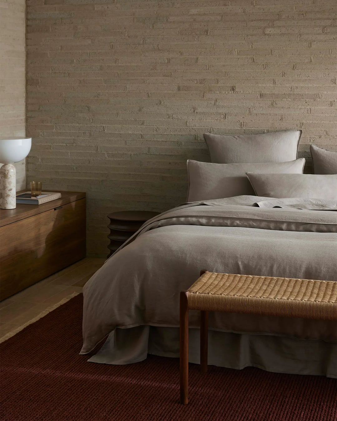 Ravello Quilt Cover Pebble