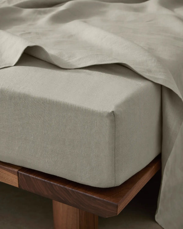 Ravello Fitted Sheet Bone