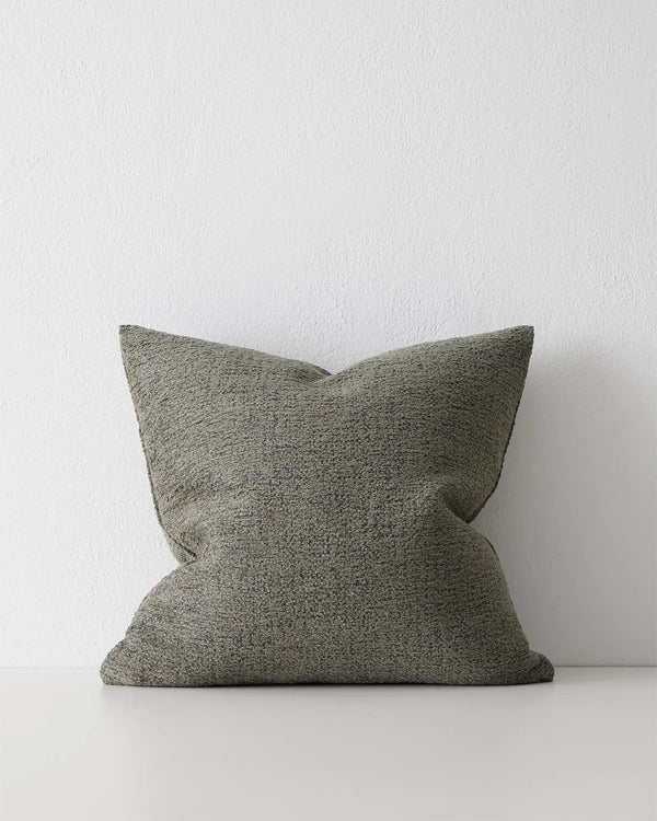 Laurent Moss 50x50 cushion cover in textured viscose blend with knife edge finish by Weave Home