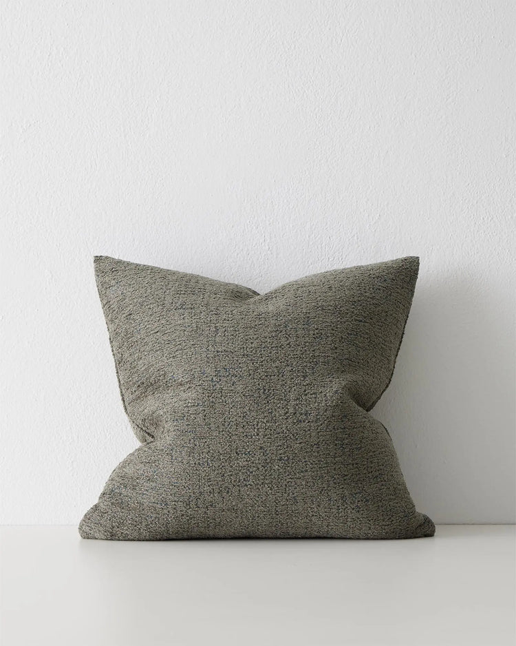 Laurent Moss 50x50 cushion cover in textured viscose blend with knife edge finish by Weave Home