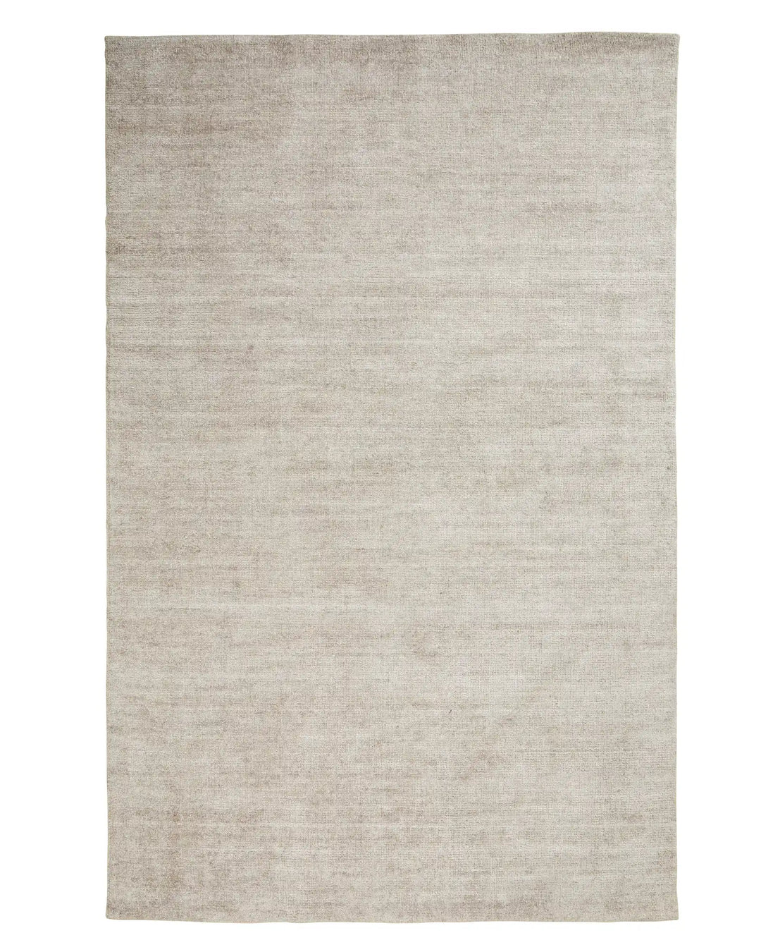 Almonte Oyster 2x3m bamboo silk rug with hand-woven loom knotted design and lustrous patina by Weave Home