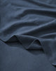 Ravello Flat Sheet in Denim, soft European linen with relaxed, aero-finished weave texture by Weave Home