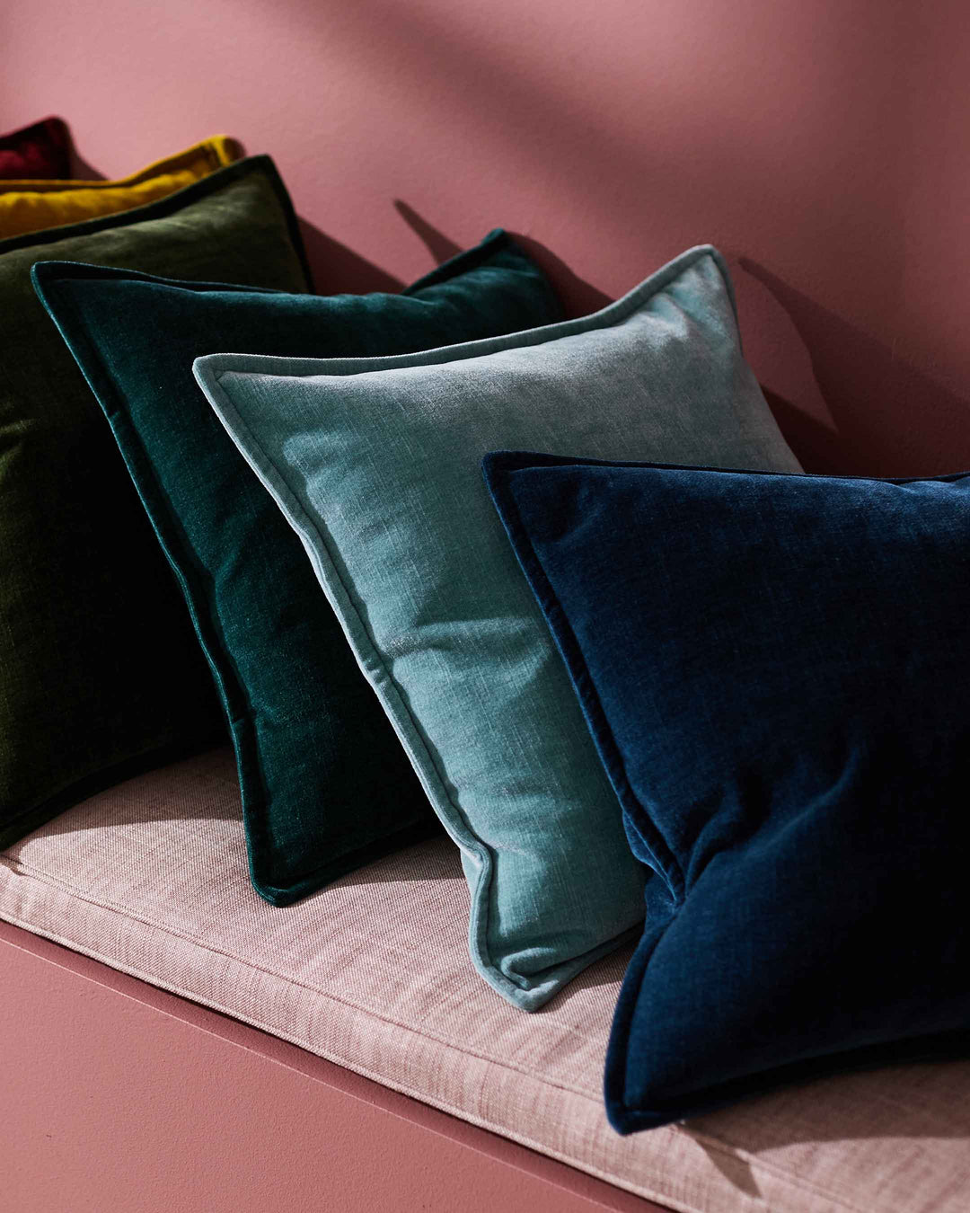 Nova Cushion - Evergreen. Cushion design. Stylish cushions. Minimal design cushions